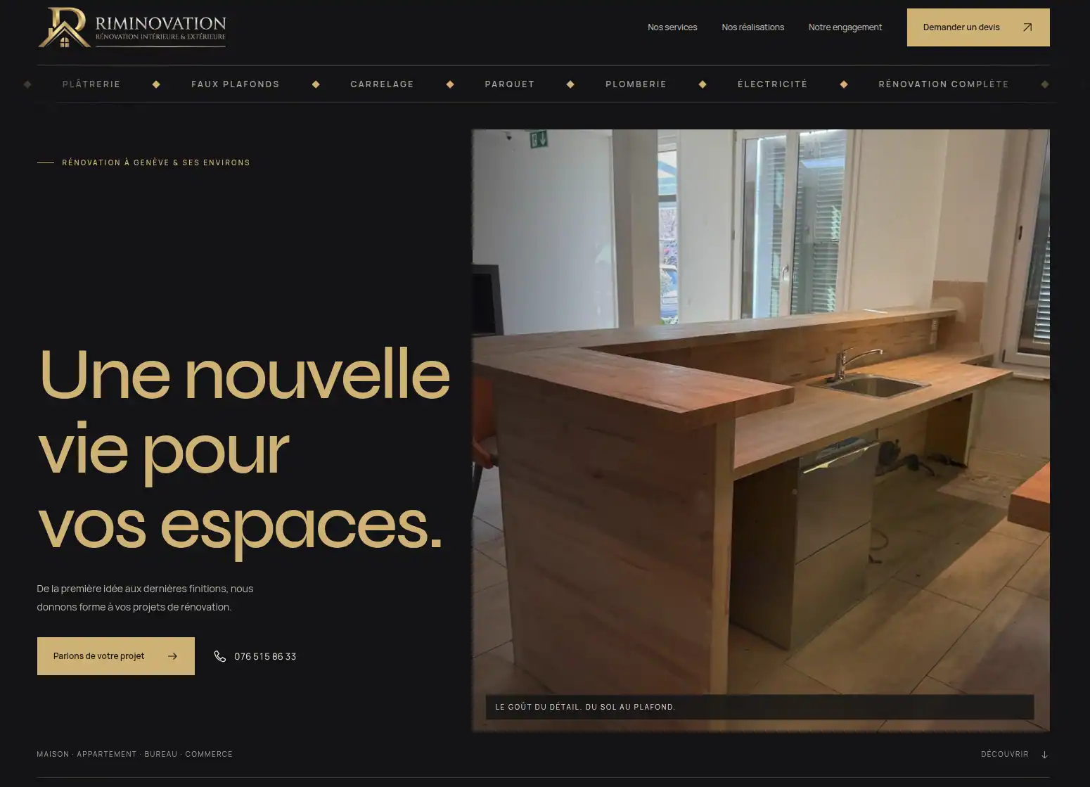 Capture du site de Riminovation